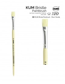 KUM SHORT HANDLE BRISTLE PAINTBRUSH - BR KU1 #10 KUM SHORT HANDLE BRISTLE PAINTBRUSH - BR KU1 #10